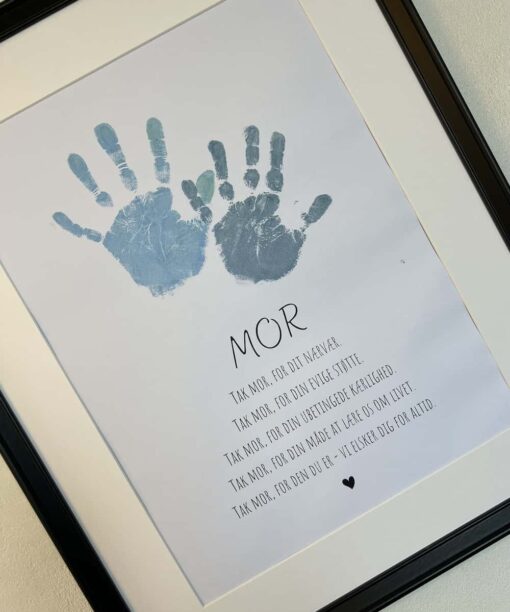 Aftrykssæt til mors dag fra Karens Univers - Tak mor, vi elsker dig