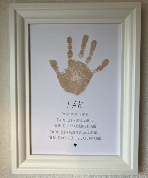 Aftrykssæt til fars dag fra Karens Univers