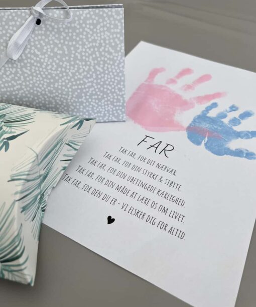 Aftrykssæt til fars dag fra Karens Univers